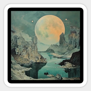 The moon world Sticker